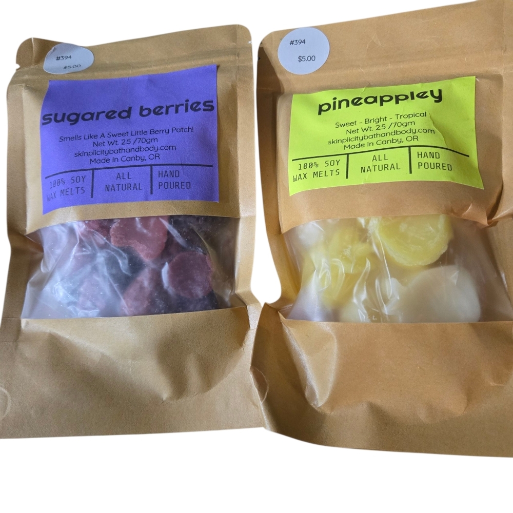 Sugared Berries and Pineapple Scented 100% Soy Wax Melts